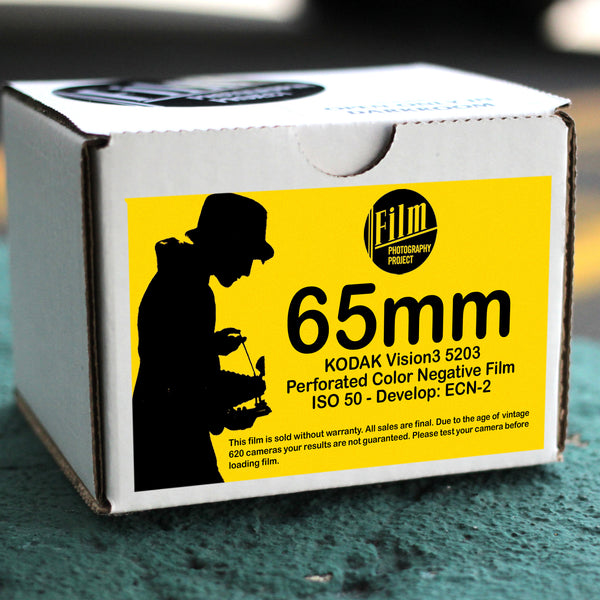 116 / 616 Bulk Film - 65mm IMAX Kodak Vision3 50D (50ft - DIY rolling)