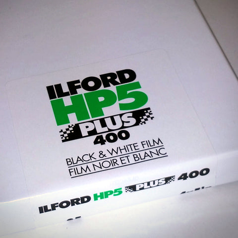 4X5 SHEET FILM - ILFORD HP5 BW NEGATIVE FILM (25 SHEETS)