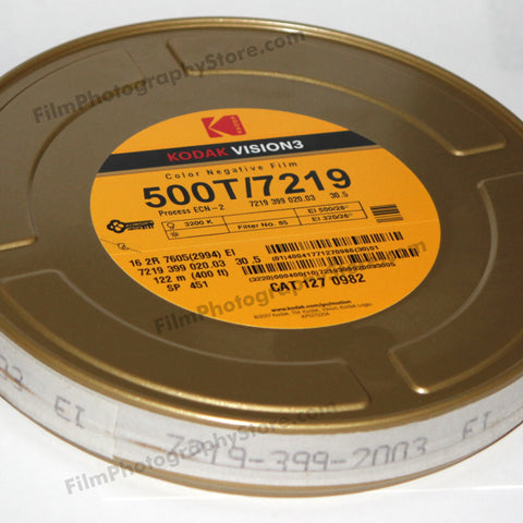 16mm Film - Double Perf - Color Negative 500T - 400 ft