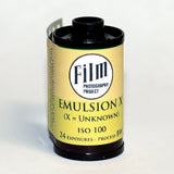 35mm BW Film - Emulsion X High Grain (1 Roll)
