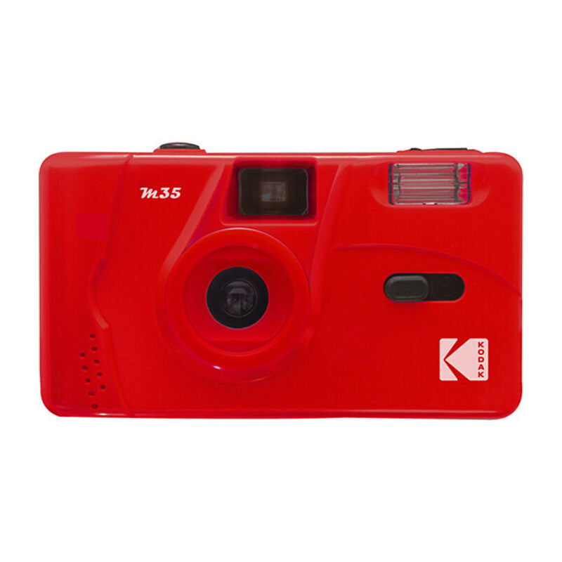 35mm Film Camera Kodak m35 Reusable with Flash Camera (Red)