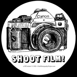 Sticker - Shoot Film - Canon AE1 (1 Sticker)