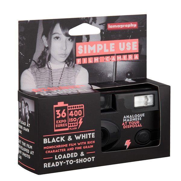 35mm Film Camera - Lomo Simple Use BW (with Film)