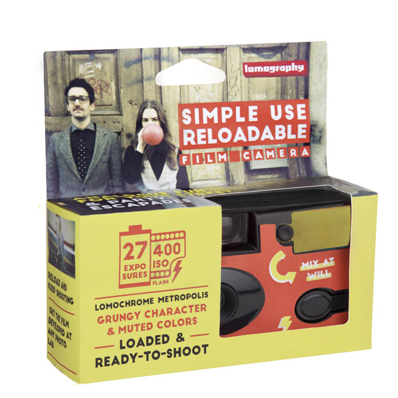 35mm Film Camera Lomo Simple Use Metropolis Color (with Film