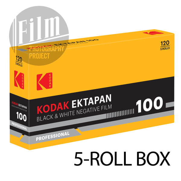 120 BW Film - Kodak EktaPan 100 (5-Pack Box)