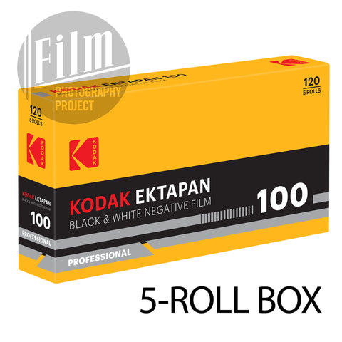 120 BW Film - Kodak EktaPan 100 (5-Pack Box)