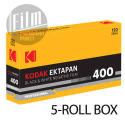 120 BW Film - Kodak EktaPan 400 (5-Roll Pack)