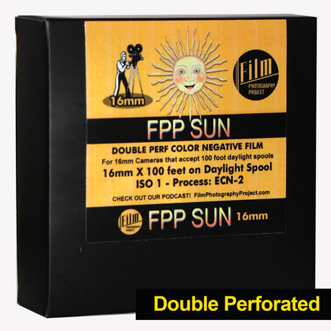 16mm Film - Double Perf - FPP SUN Color 1 - 100 ft