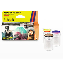 35mm Color - LomoChrome Purple / Metropolis / Sun-Kissed + Mini-Keychain Trio (3 Roll Box)