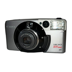 35mm Film Camera - Canon Sure Shot 105 Zoom (Silver Vintage)