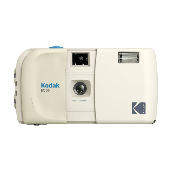 35mm Film Camera - Kodak EC35 Reusable with Flash Camera (Vanilla White)