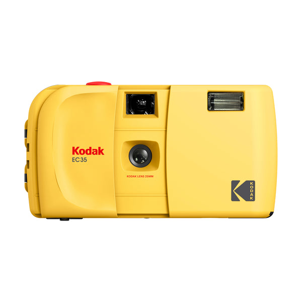 35mm Film Camera - Kodak EC35 Reusable with Flash Camera (Yellow)