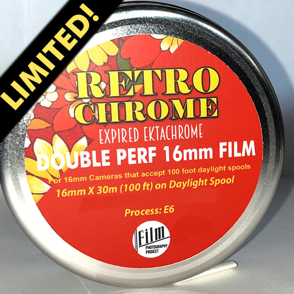 16mm Film - Double Perf - RetroChrome Color Reversal 400T - 100 ft