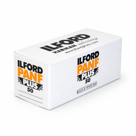 120 BW Film Ilford Pan F 50 (Single Roll)