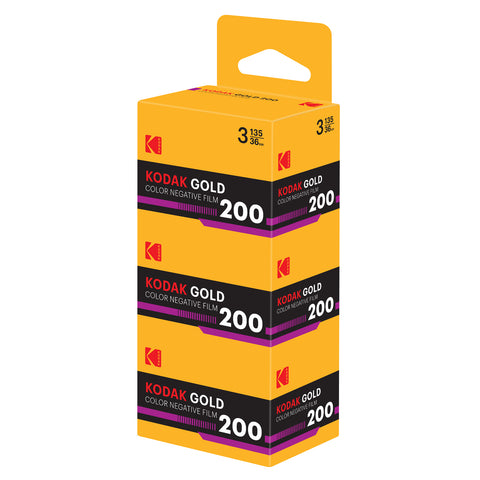 35mm Color - Kodak Gold 200 3-Roll Pack (36 exp )
