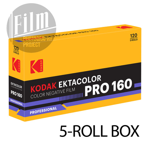 120 Color Film - Kodak Ektacolor Pro 160 (5-Roll Pro Pack)