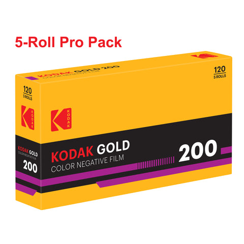 120 Color Film - Kodak Gold 200 (5-Roll Pack)