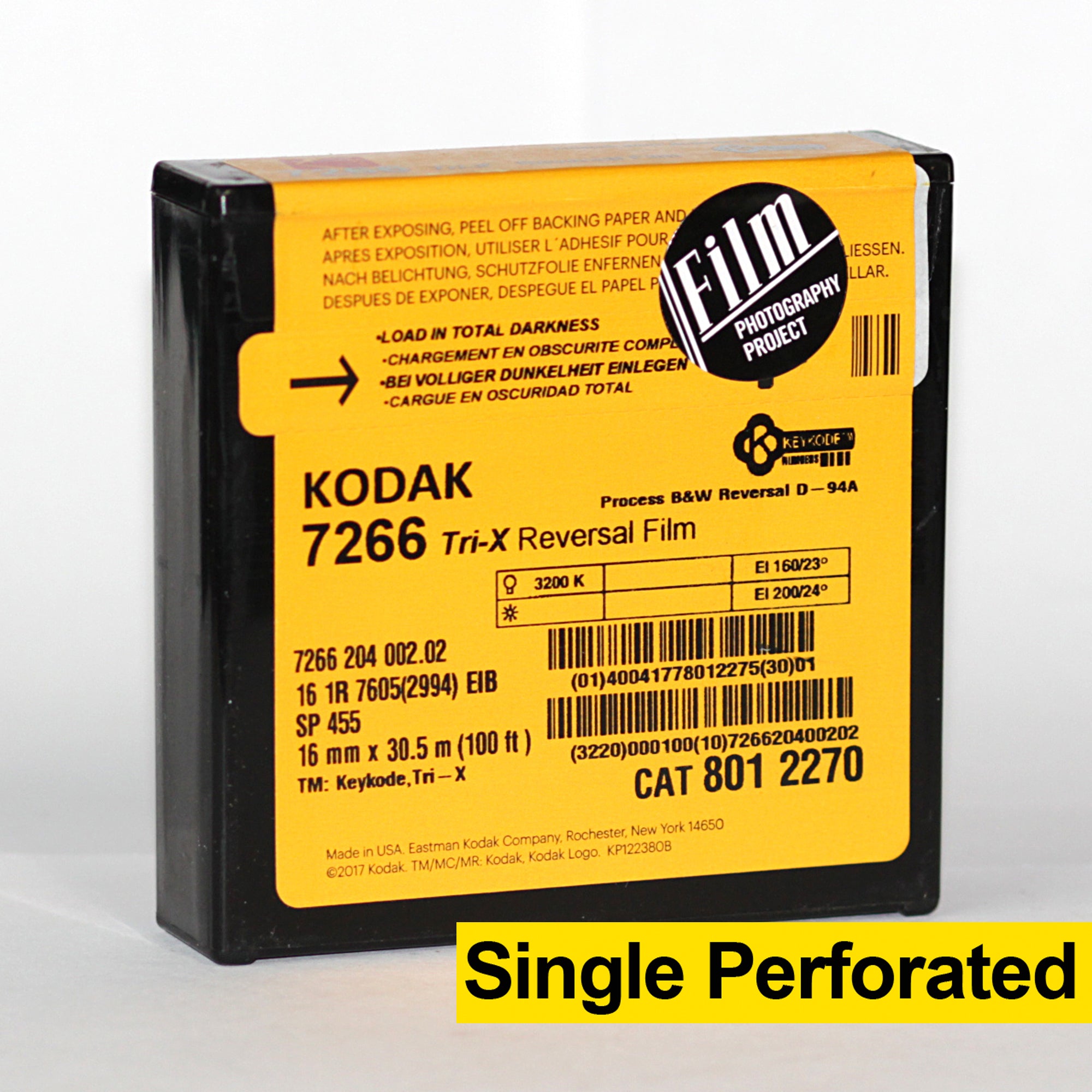 【楽ギフ_のし宛書】 Single - Film 16mm Perf ft 100 - Reversal BW Tri-X Kodak - その他