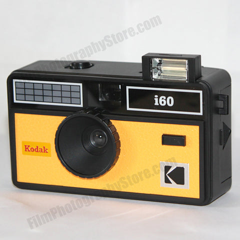 Kodak i60 Appareil Photo réutilisable 35 mm – Style rétro, sans Mise au  Point, Flash intégré, Appuyez et Flash Pop-up (Jaune)