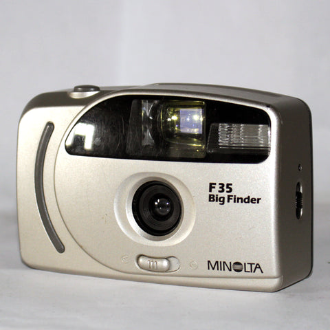 35mm Film Camera - Minolta F35 Big Finder (Grey Vintage)