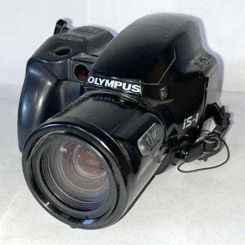 35mm Film Camera -  Olympus iS-10 Super DLX Point and Shoot (Vintage - Black)