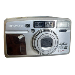 35mm Film Camera - Pentax IQZoom (Silver Vintage)