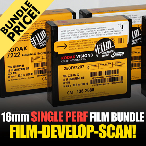 16mm Film - Magazine 16 BUNDLE - Film / Develop / Scan – Film 