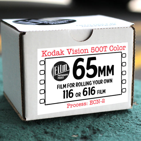 116 / 616 Bulk Film - 65mm Kodak Vision3 500T (for DIY rolling)