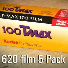 620 BW Film - Kodak TMax 100 (5-Pak)
