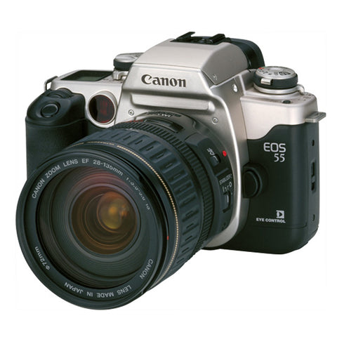 35mm Film Camera - Canon EOS Elan II SLR (Vintage - Silver & Black)