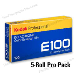 120 Color Slide Film - Kodak Ektachrome E100 (5-Pack)