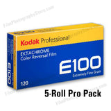 120 Color Slide Film - Kodak Ektachrome E100 (5-Pack)
