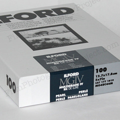 Paper - 5x7 Ilford Multigrade IV RC Pearl DeLuxe (100 Sheets)