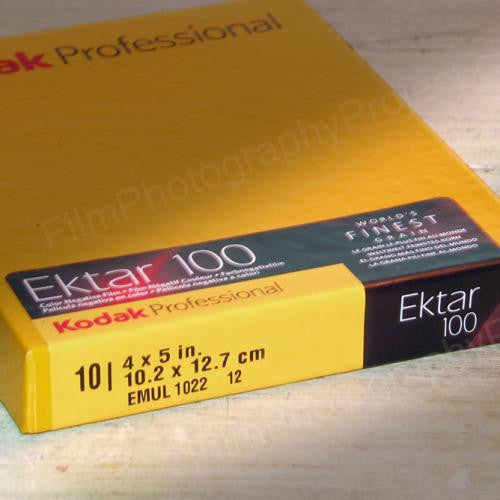 4x5 Sheet Film - Kodak Ektar 100 (10 Sheet Box) – Film Photography