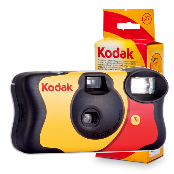 Kodak i60 Cámara Analógica 35mm Reusable con Flash Negra/Amarilla