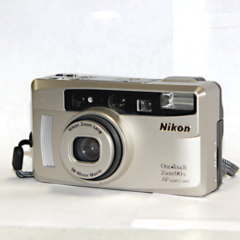 35mm Film Camera - Nikon One Touch Zoom 90s (Silver Vintage)