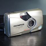 35mm Film Camera - Olympus Stylus Epic Mju-II (Silver - Vintage)