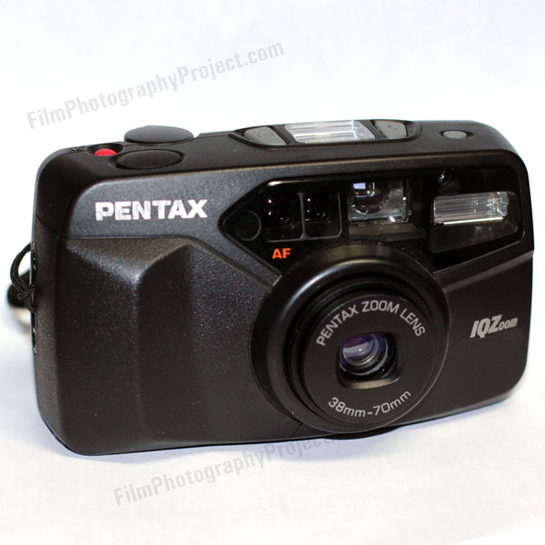 35mm Film Camera - Pentax IQZoom (Black Vintage)