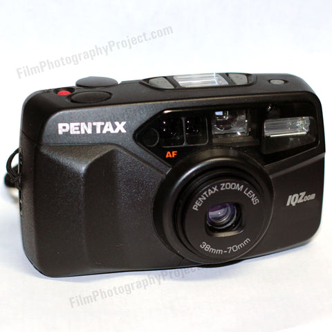 35mm Film Camera - Pentax IQZoom (Black Vintage)