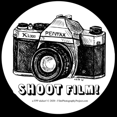 Sticker - Shoot Film - Pentax K1000 (1 Sticker)