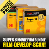 Super 8 Film - BUNDLE - Film / Develop / Scan (1 Roll)