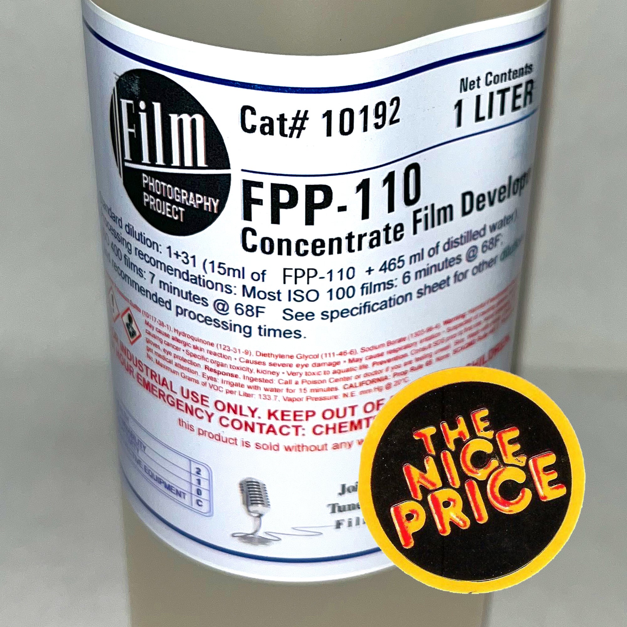 Caffenol Stand Development Darkroom Supplies FPP 110 BW